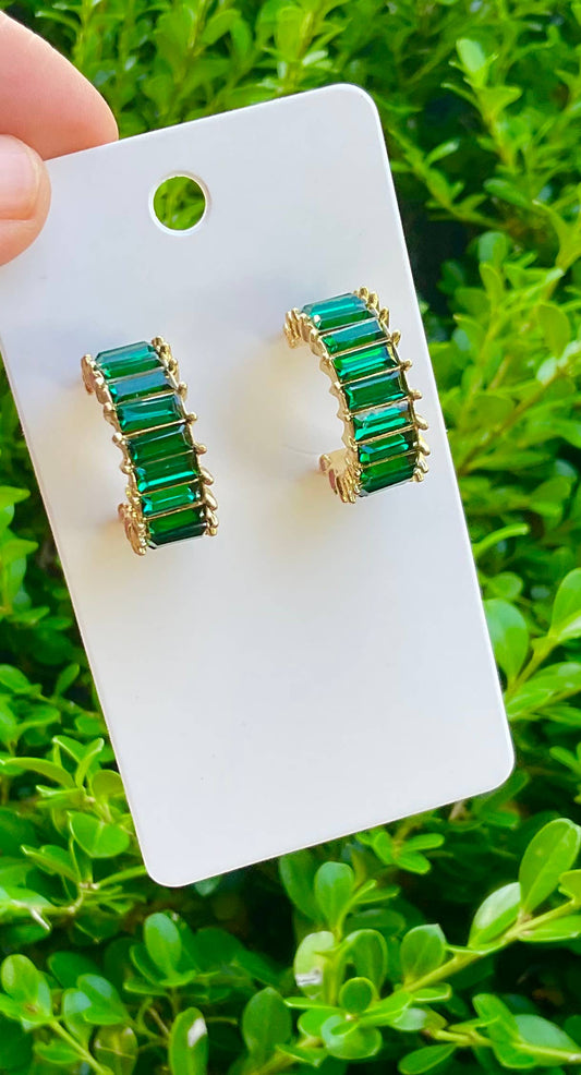 The Callie earring - emerald