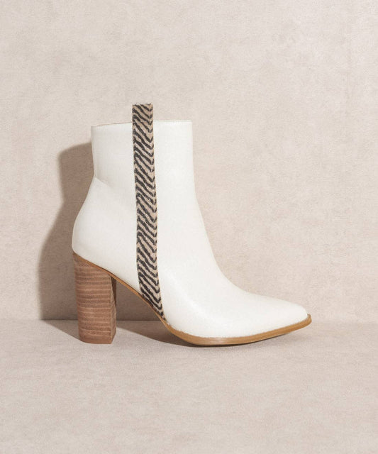 The Lana Beige | Animal Print Detailed Bootie